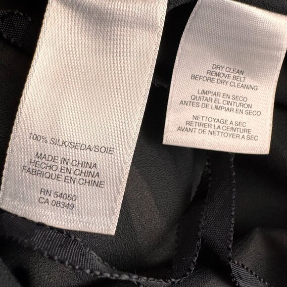 Anne Klein Silk Dress Womens 12 Zebra Belt Oversized Slouchy Animal Print Raglan - Picture 5 of 7